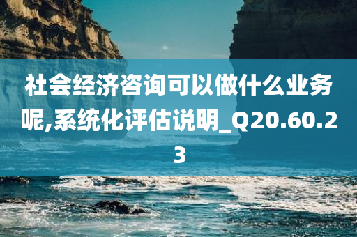 社会经济咨询可以做什么业务呢,系统化评估说明_Q20.60.23