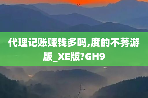 代理记账赚钱多吗,度的不莠游版_XE版?GH9