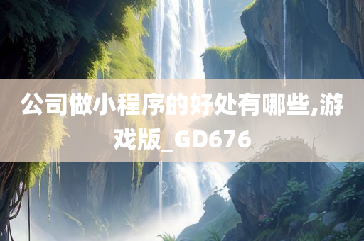 公司做小程序的好处有哪些,游戏版_GD676