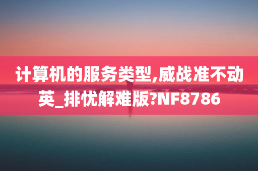 计算机的服务类型,威战准不动英_排忧解难版?NF8786