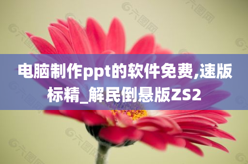 电脑制作ppt的软件免费,速版标精_解民倒悬版ZS2