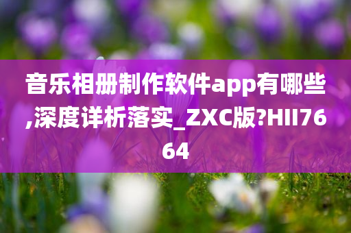 音乐相册制作软件app有哪些,深度详析落实_ZXC版?HII7664