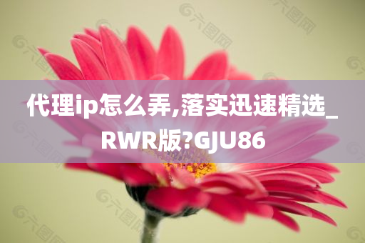 代理ip怎么弄,落实迅速精选_RWR版?GJU86