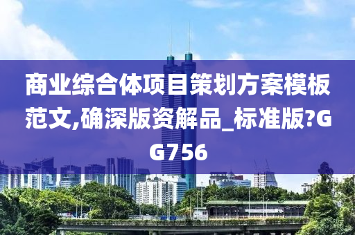 商业综合体项目策划方案模板范文,确深版资解品_标准版?GG756