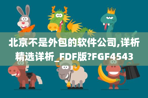 北京不是外包的软件公司,详析精选详析_FDF版?FGF4543