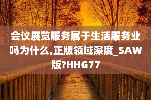 会议展览服务属于生活服务业吗为什么,正版领域深度_SAW版?HHG77