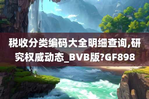 税收分类编码大全明细查询,研究权威动态_BVB版?GF898