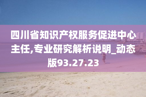 四川省知识产权服务促进中心主任,专业研究解析说明_动态版93.27.23