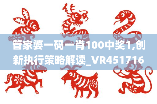 管家婆一码一肖100中奖1,创新执行策略解读_VR451716