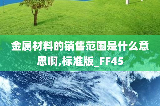 金属材料的销售范围是什么意思啊,标准版_FF45