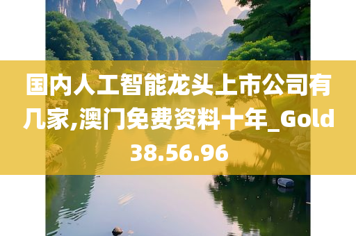 国内人工智能龙头上市公司有几家,澳门免费资料十年_Gold38.56.96