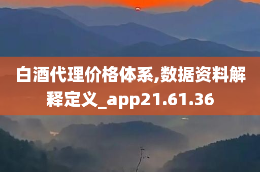 白酒代理价格体系,数据资料解释定义_app21.61.36