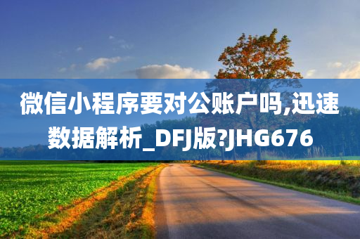 微信小程序要对公账户吗,迅速数据解析_DFJ版?JHG676