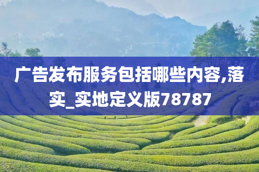 广告发布服务包括哪些内容,落实_实地定义版78787