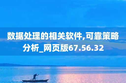 数据处理的相关软件,可靠策略分析_网页版67.56.32