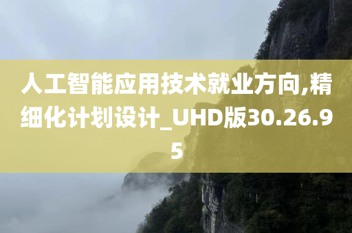 人工智能应用技术就业方向,精细化计划设计_UHD版30.26.95