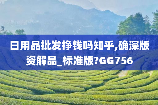 日用品批发挣钱吗知乎,确深版资解品_标准版?GG756