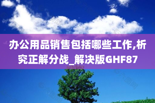 办公用品销售包括哪些工作,析究正解分战_解决版GHF87