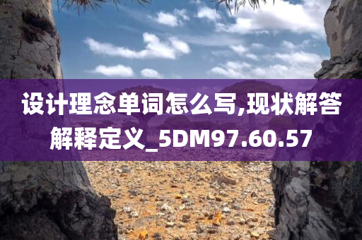 设计理念单词怎么写,现状解答解释定义_5DM97.60.57