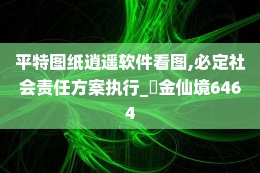 平特图纸逍遥软件看图,必定社会责任方案执行_‌金仙境6464