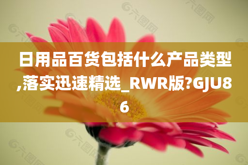 日用品百货包括什么产品类型,落实迅速精选_RWR版?GJU86