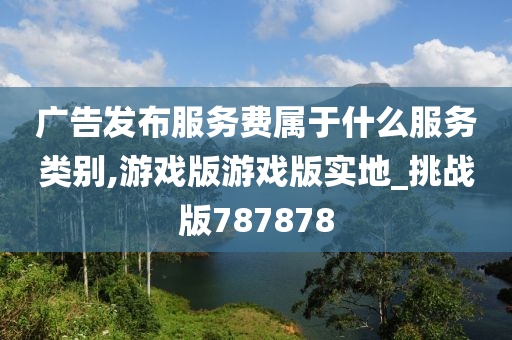 广告发布服务费属于什么服务类别,游戏版游戏版实地_挑战版787878