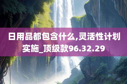 日用品都包含什么,灵活性计划实施_顶级款96.32.29