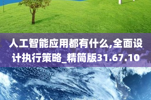 人工智能应用都有什么,全面设计执行策略_精简版31.67.10