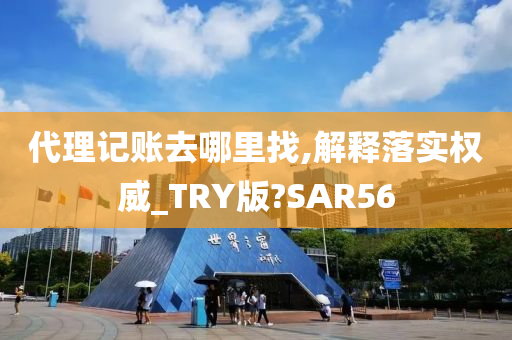 代理记账去哪里找,解释落实权威_TRY版?SAR56