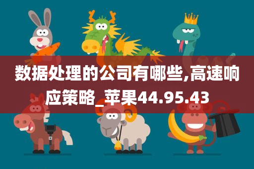 数据处理的公司有哪些,高速响应策略_苹果44.95.43