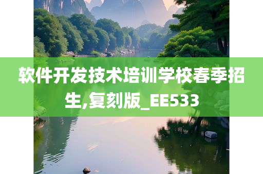 软件开发技术培训学校春季招生,复刻版_EE533