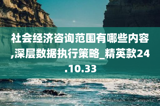 社会经济咨询范围有哪些内容,深层数据执行策略_精英款24.10.33