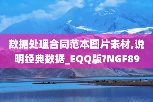 数据处理合同范本图片素材,说明经典数据_EQQ版?NGF89