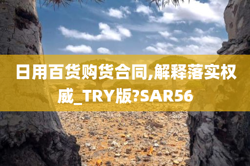 日用百货购货合同,解释落实权威_TRY版?SAR56