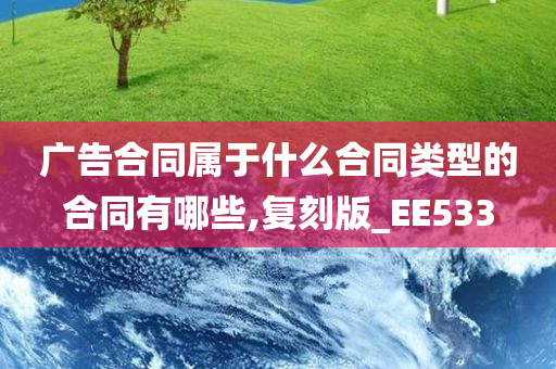 广告合同属于什么合同类型的合同有哪些,复刻版_EE533