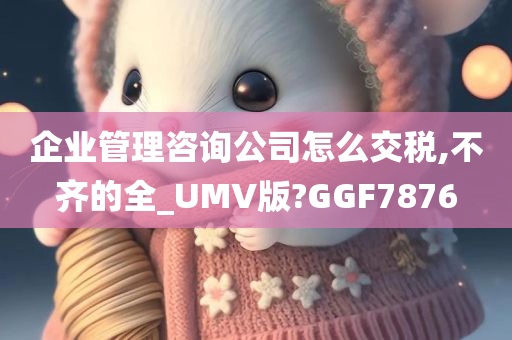 企业管理咨询公司怎么交税,不齐的全_UMV版?GGF7876