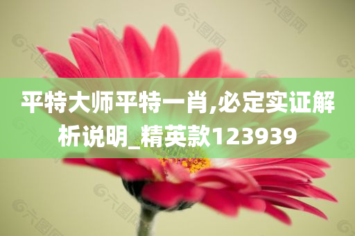 平特大师平特一肖,必定实证解析说明_精英款123939