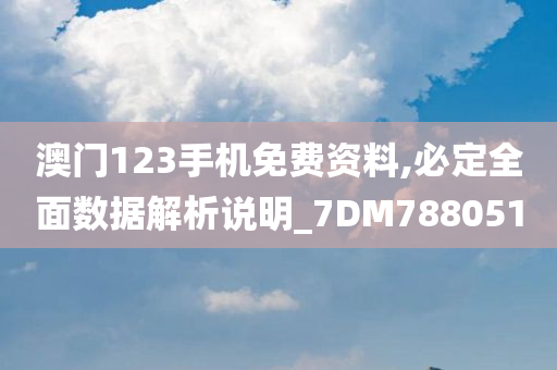 澳门123手机免费资料,必定全面数据解析说明_7DM788051