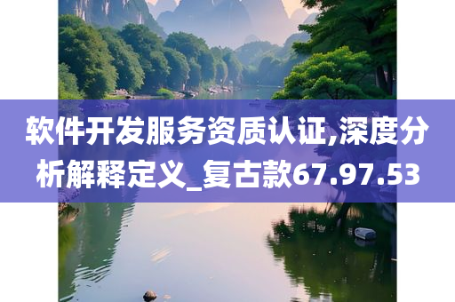 软件开发服务资质认证,深度分析解释定义_复古款67.97.53