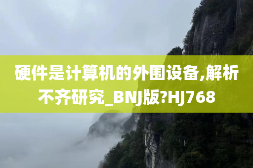 硬件是计算机的外围设备,解析不齐研究_BNJ版?HJ768