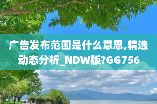 广告发布范围是什么意思,精选动态分析_NDW版?GG756