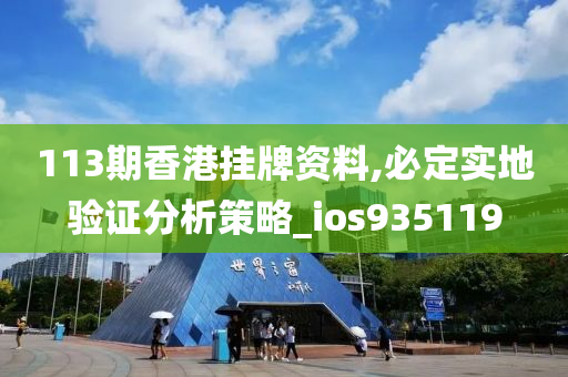 113期香港挂牌资料,必定实地验证分析策略_ios935119