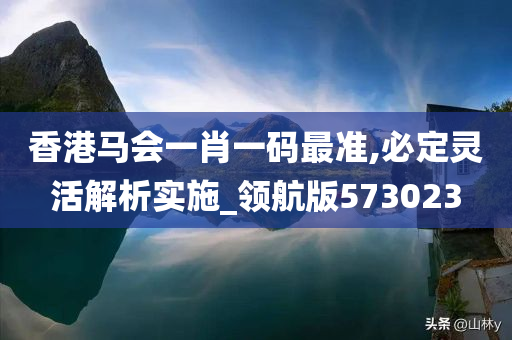 香港马会一肖一码最准,必定灵活解析实施_领航版573023