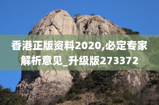 香港正版资料2020,必定专家解析意见_升级版273372