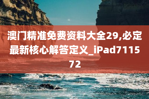 澳门精准免费资料大全29,必定最新核心解答定义_iPad711572