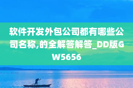 软件开发外包公司都有哪些公司名称,的全解答解答_DD版GW5656