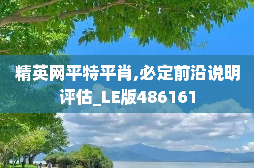 精英网平特平肖,必定前沿说明评估_LE版486161