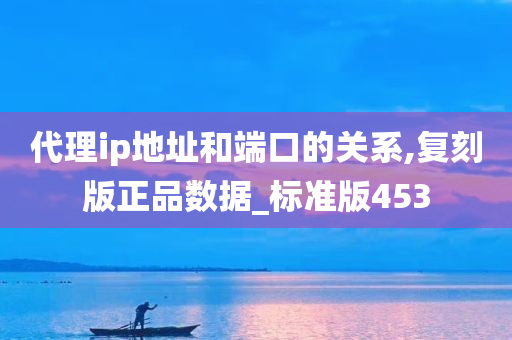 代理ip地址和端口的关系,复刻版正品数据_标准版453