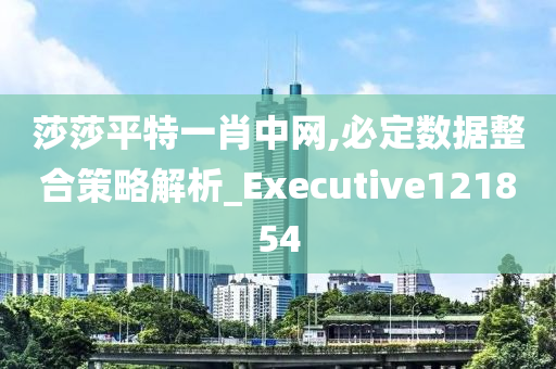 莎莎平特一肖中网,必定数据整合策略解析_Executive121854