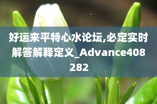 好运来平特心水论坛,必定实时解答解释定义_Advance408282